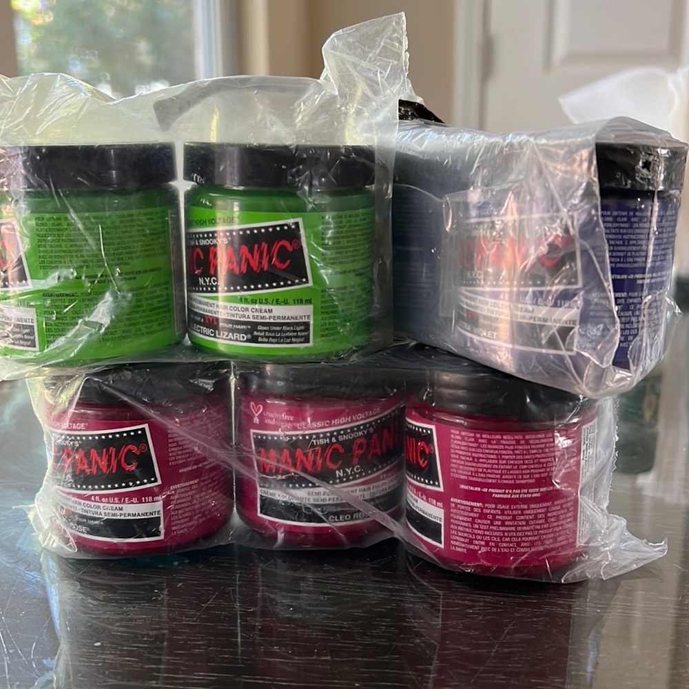 🍭Manic Panic Semi Permanent hair dye 🍭 Brand new!! Neon green,pink
